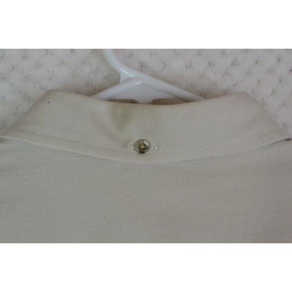 Creekwood Men's XL Tall Khaki Button Down Heavyweight Duck Logo Shirt - Picture 13 of 14